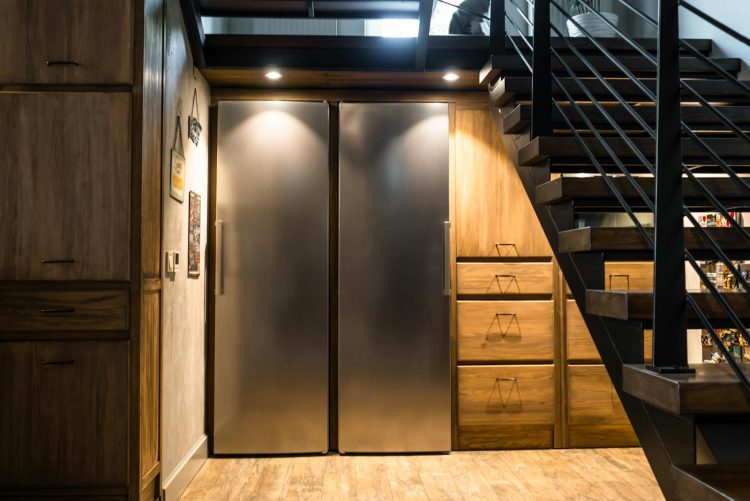 Brown Wooden Door Near Staircase